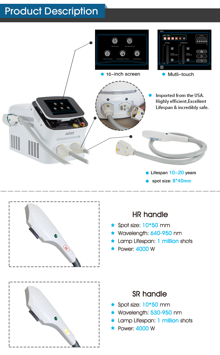 SHR Laser Hair Removal Equipment