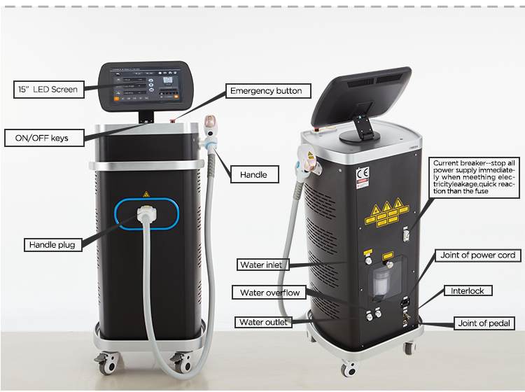 Laser Hair Removal Equipment for Beauty Salon