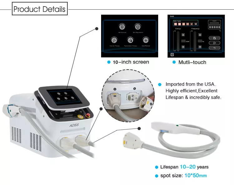 Portable SHR Laser Hair Removal Device